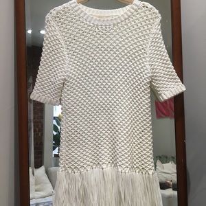 Michael Kors White Knit Shirt Size XS
